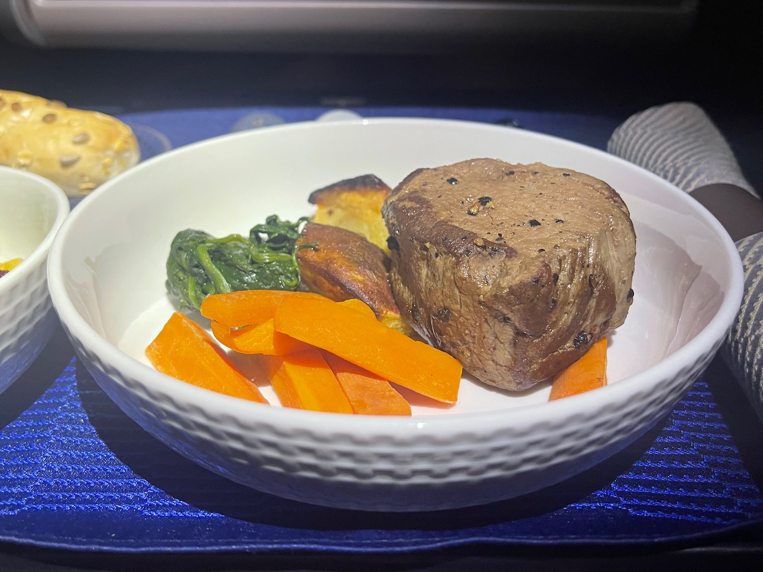 a plate of food on a table