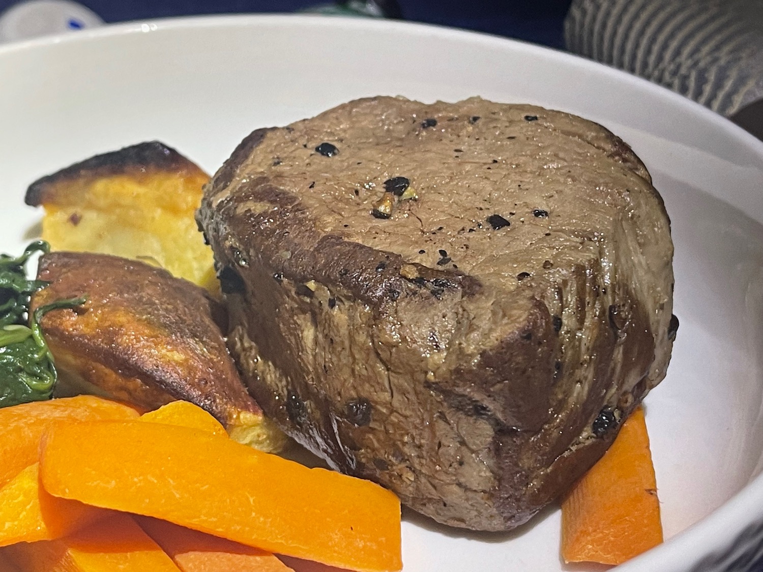 a plate of food on a table