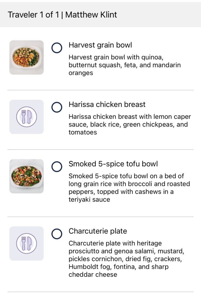 Harvest Grain Bowl In United Airlines First Class Live and Let's Fly