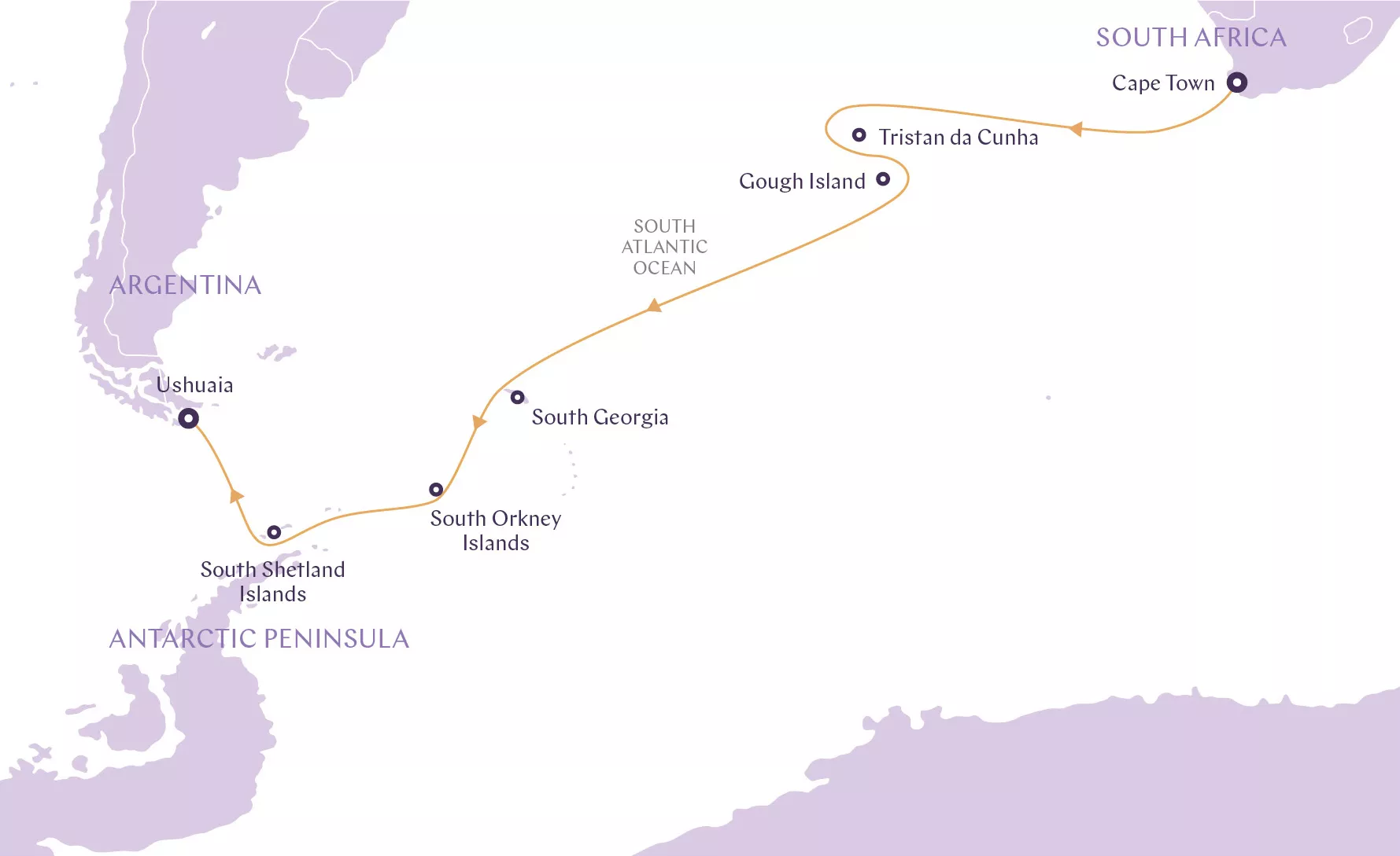 a map of the south georgia islands