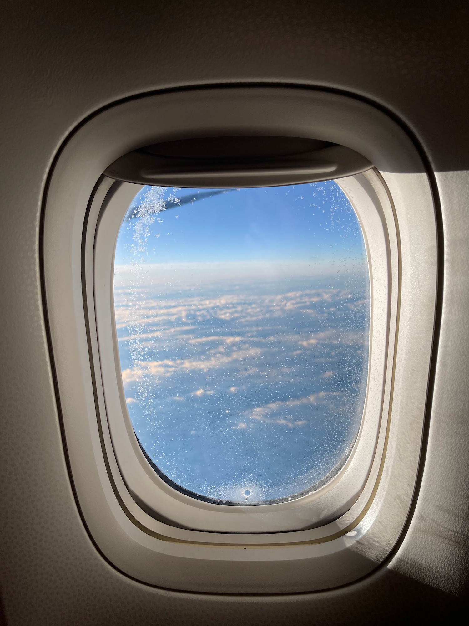 a window of an airplane