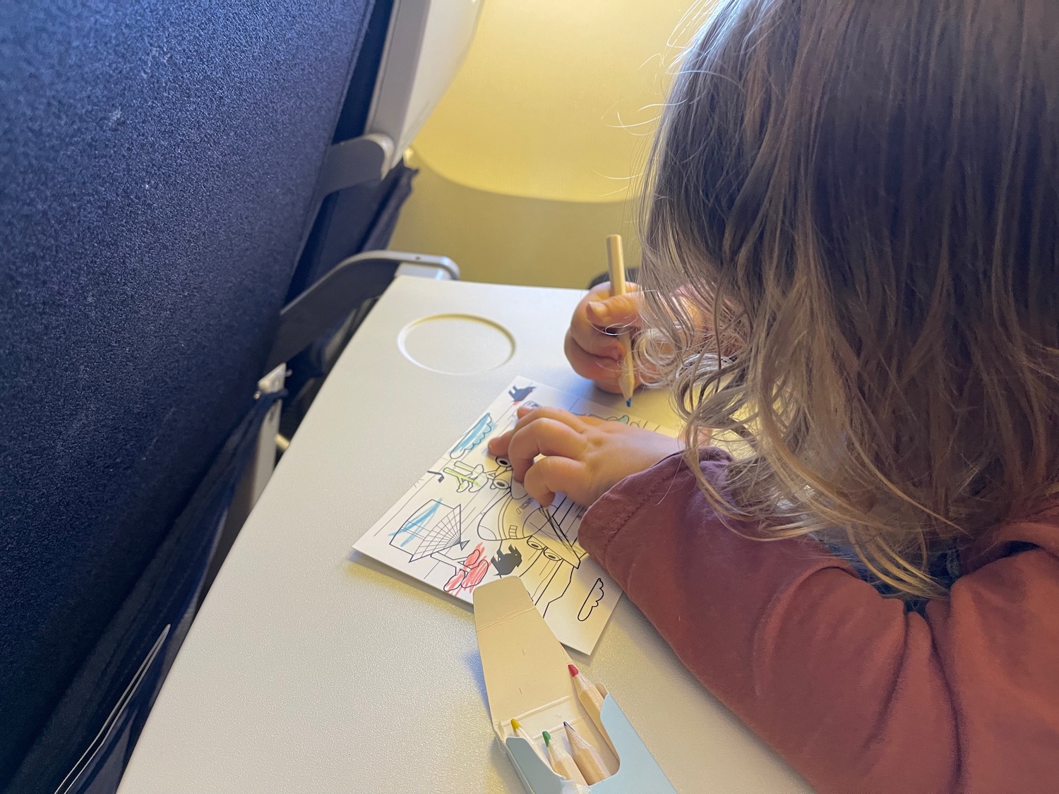 a child drawing on a piece of paper