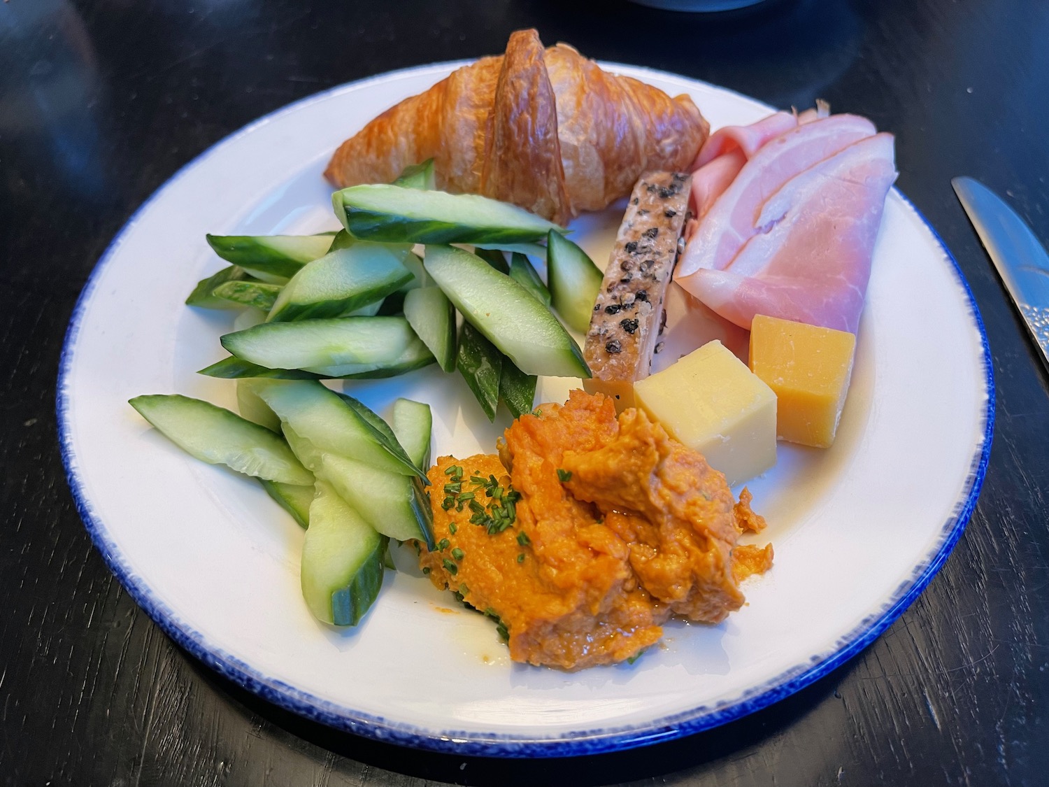 a plate of food on a table