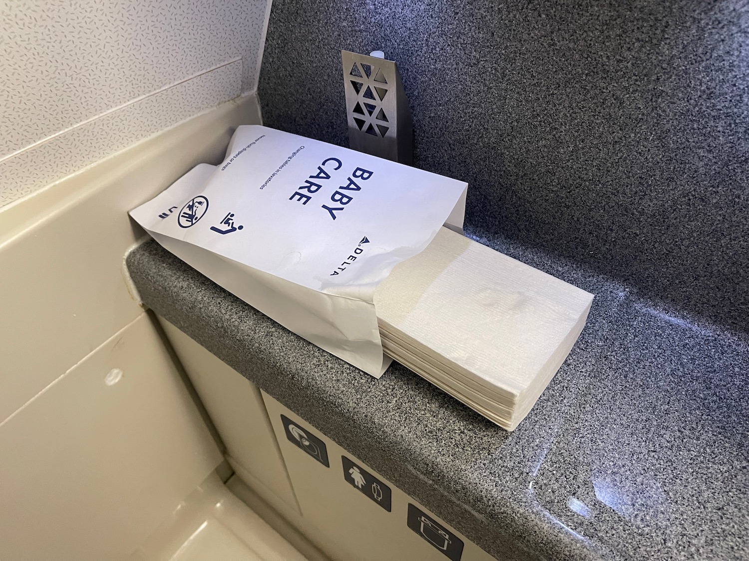 a stack of paper towels on a counter