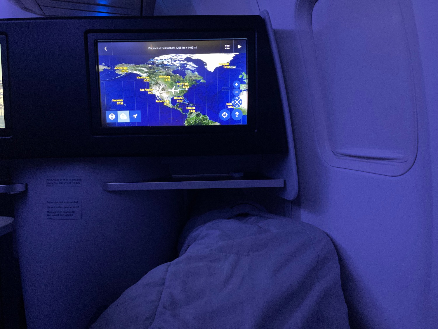 a screen on a plane