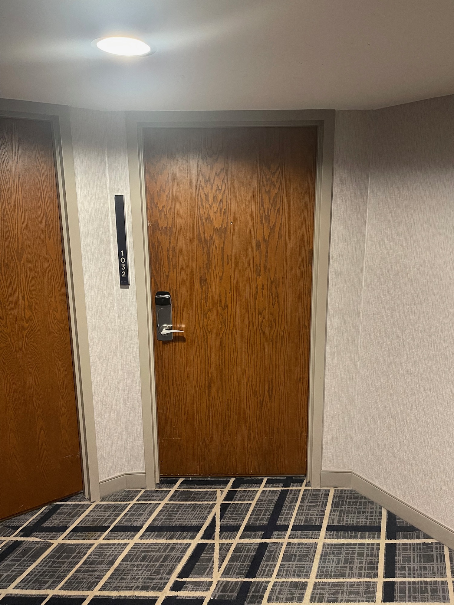 a door in a room