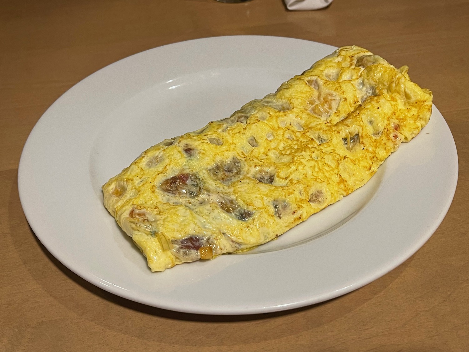 a omelette on a plate