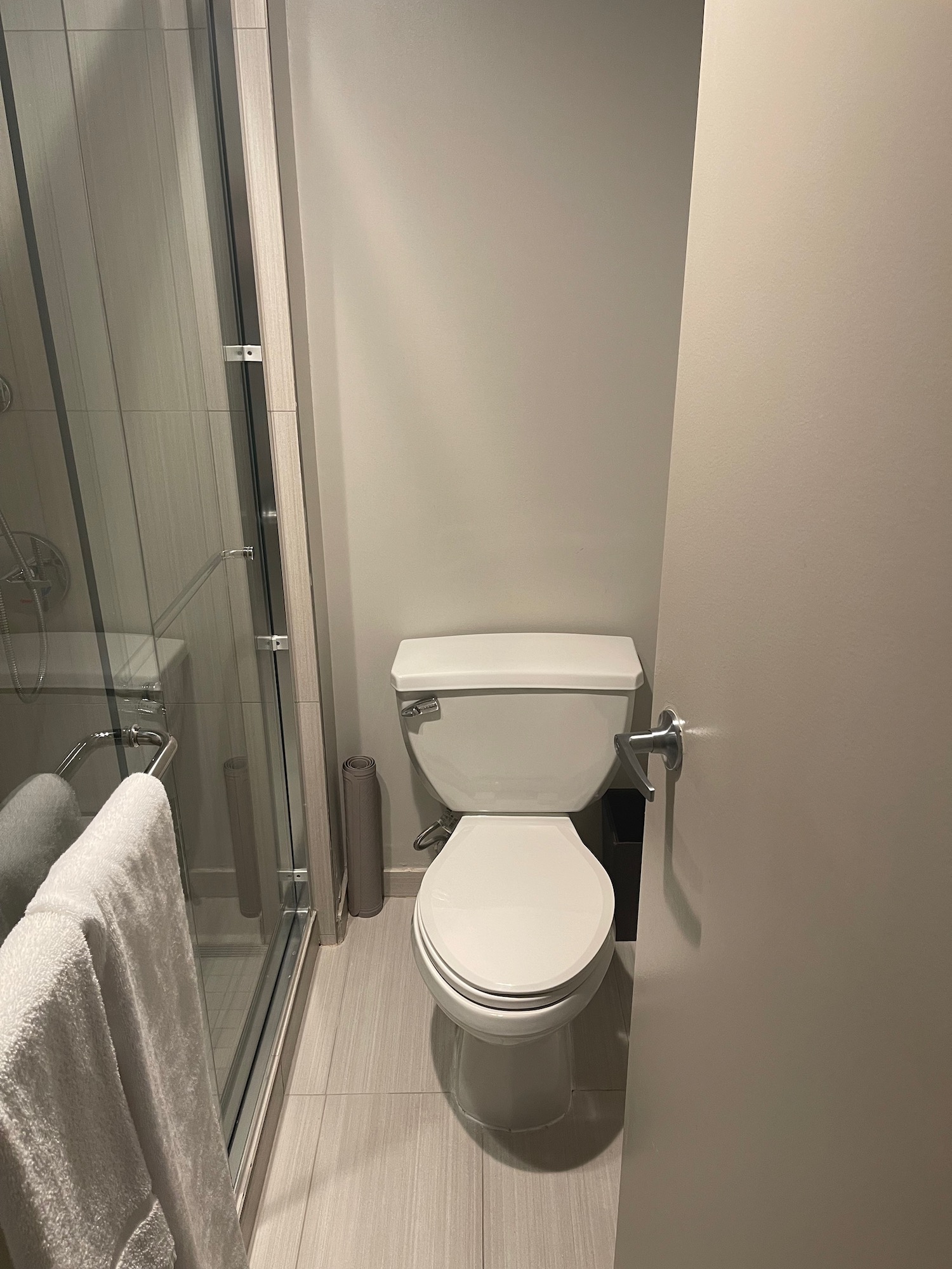 a toilet in a bathroom