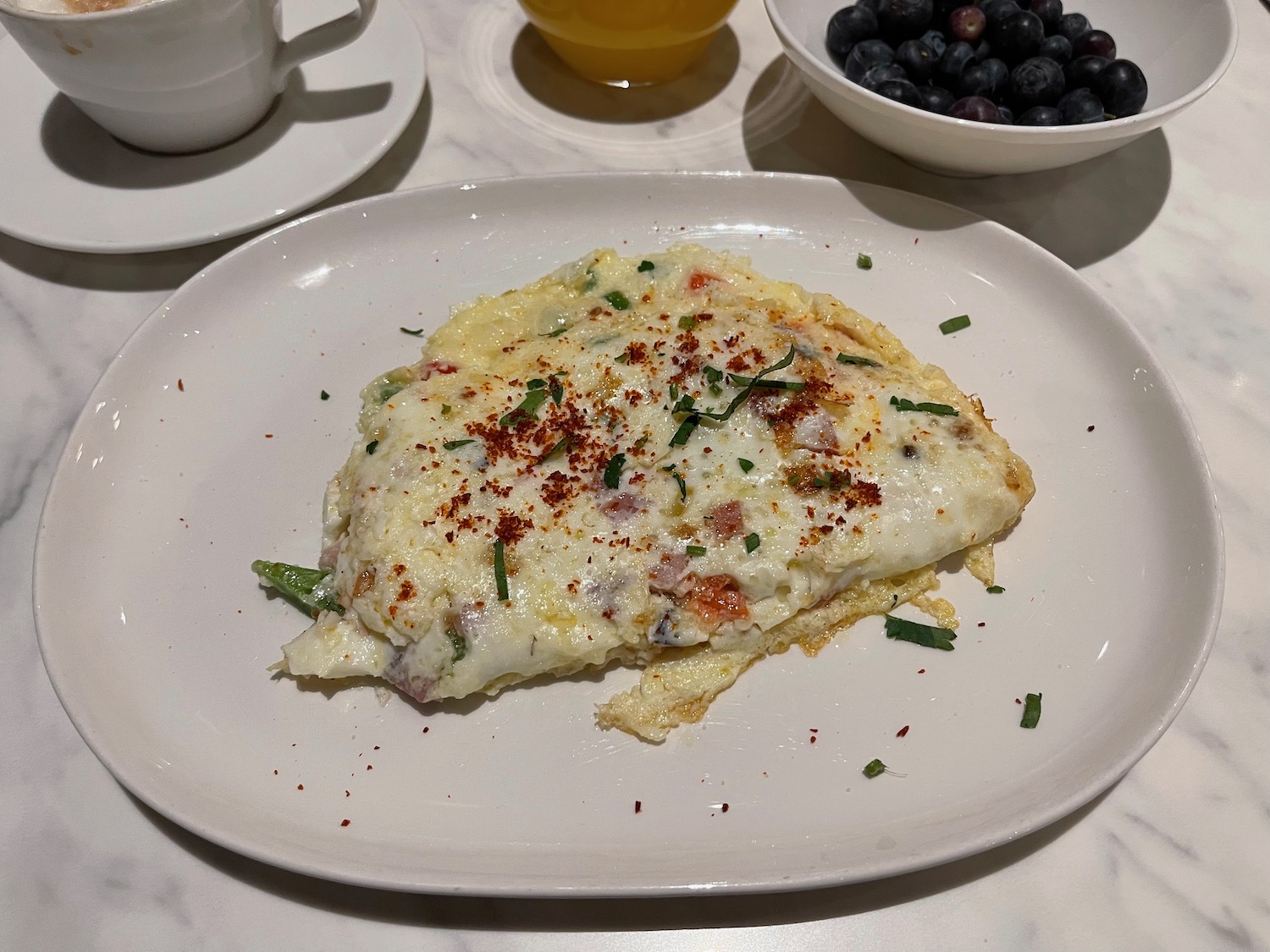 a plate of food on a table