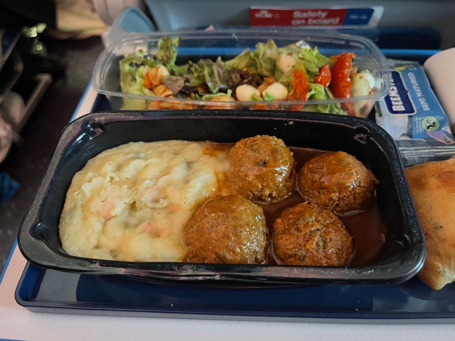 a tray of food on a tray