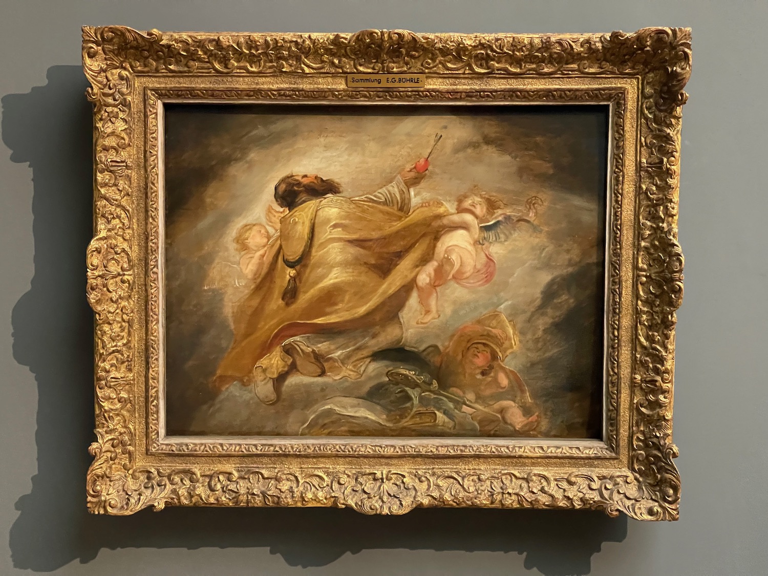 a painting in a frame