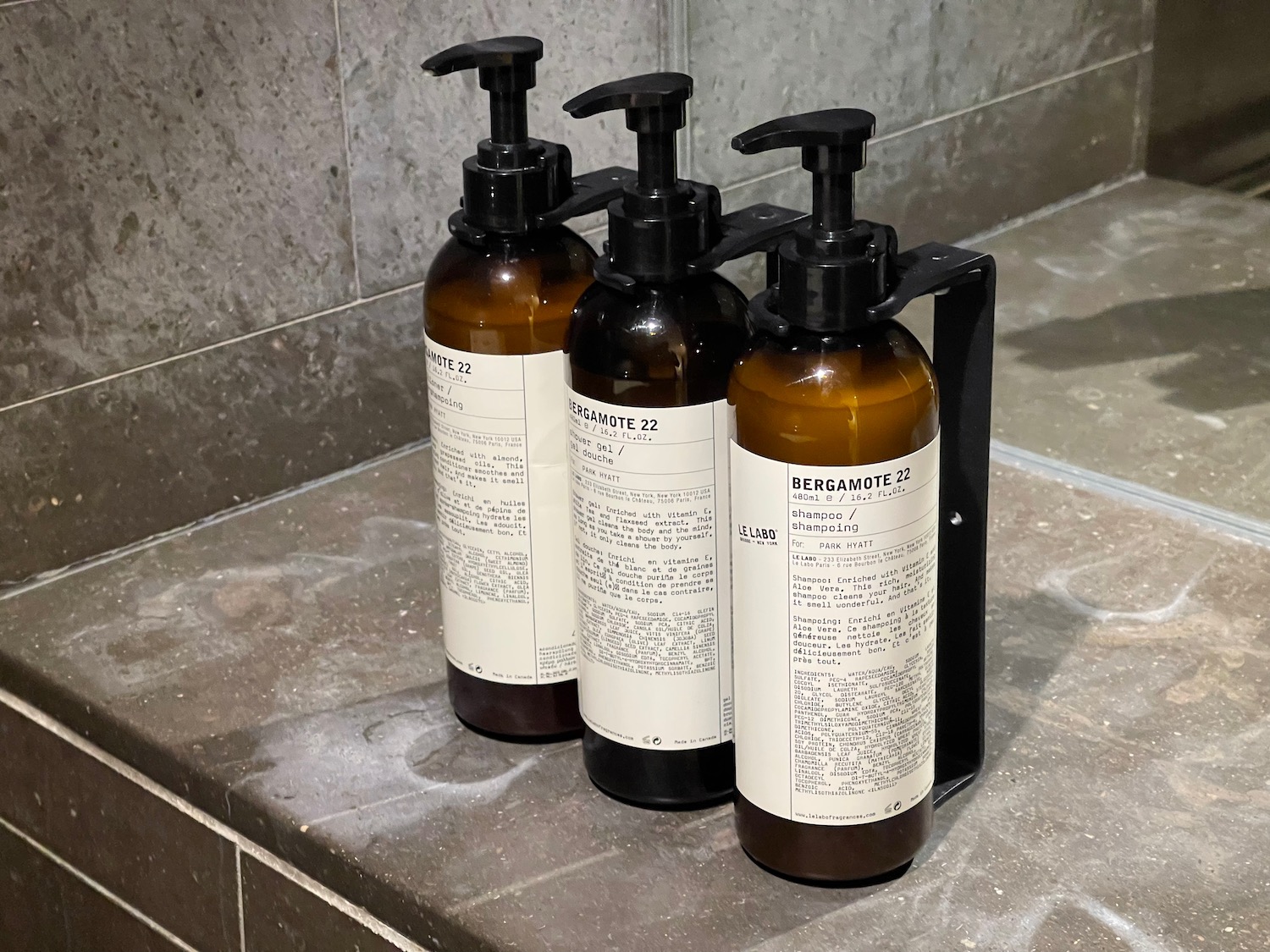 a group of bottles on a counter