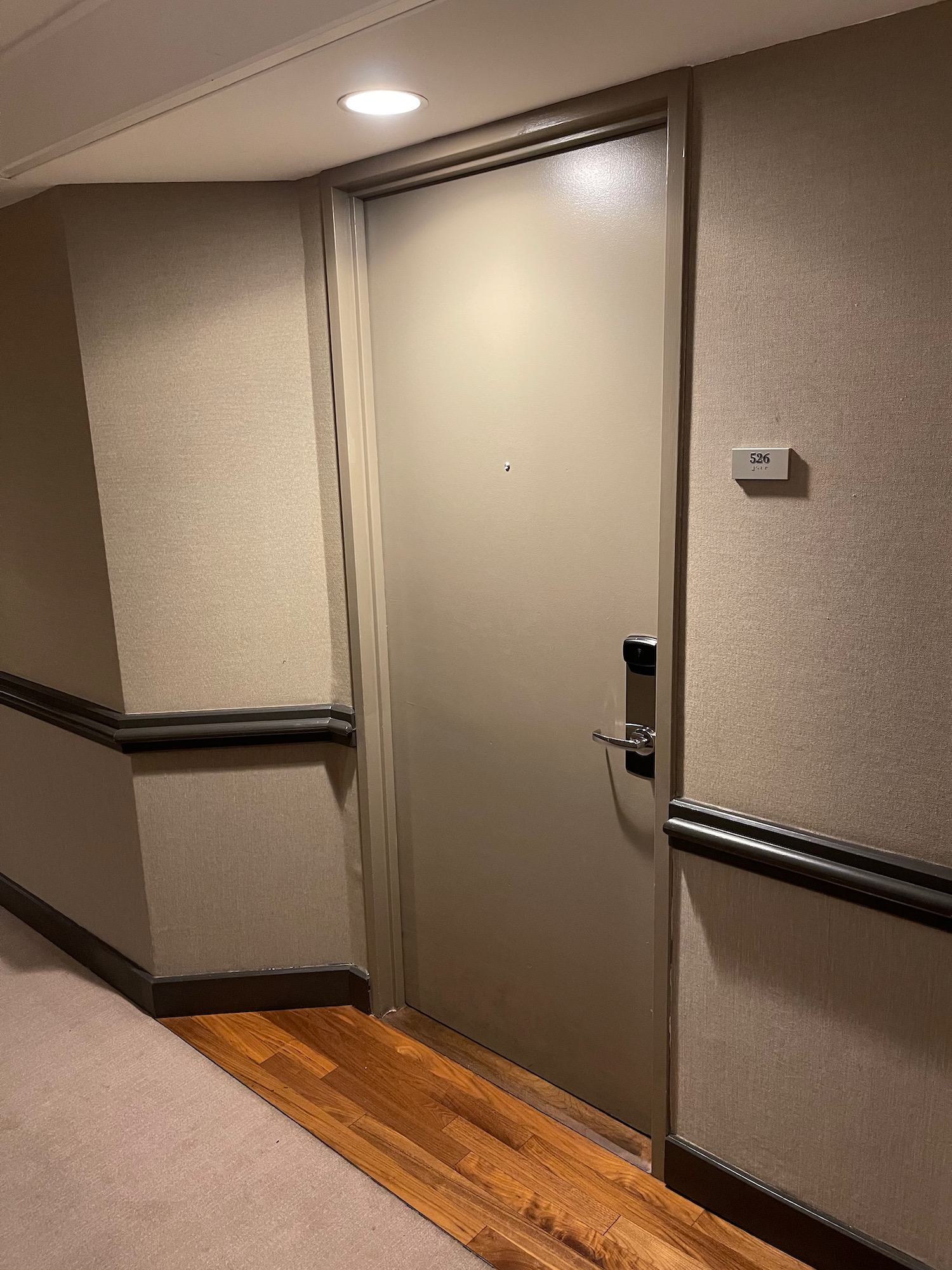 a door in a room