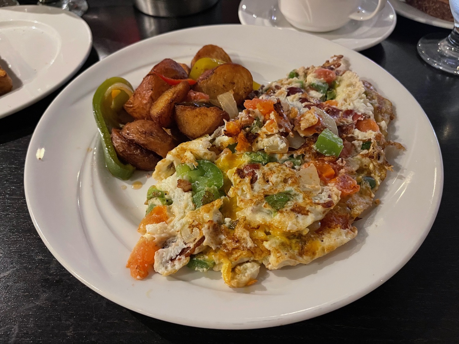 a plate of food on a table