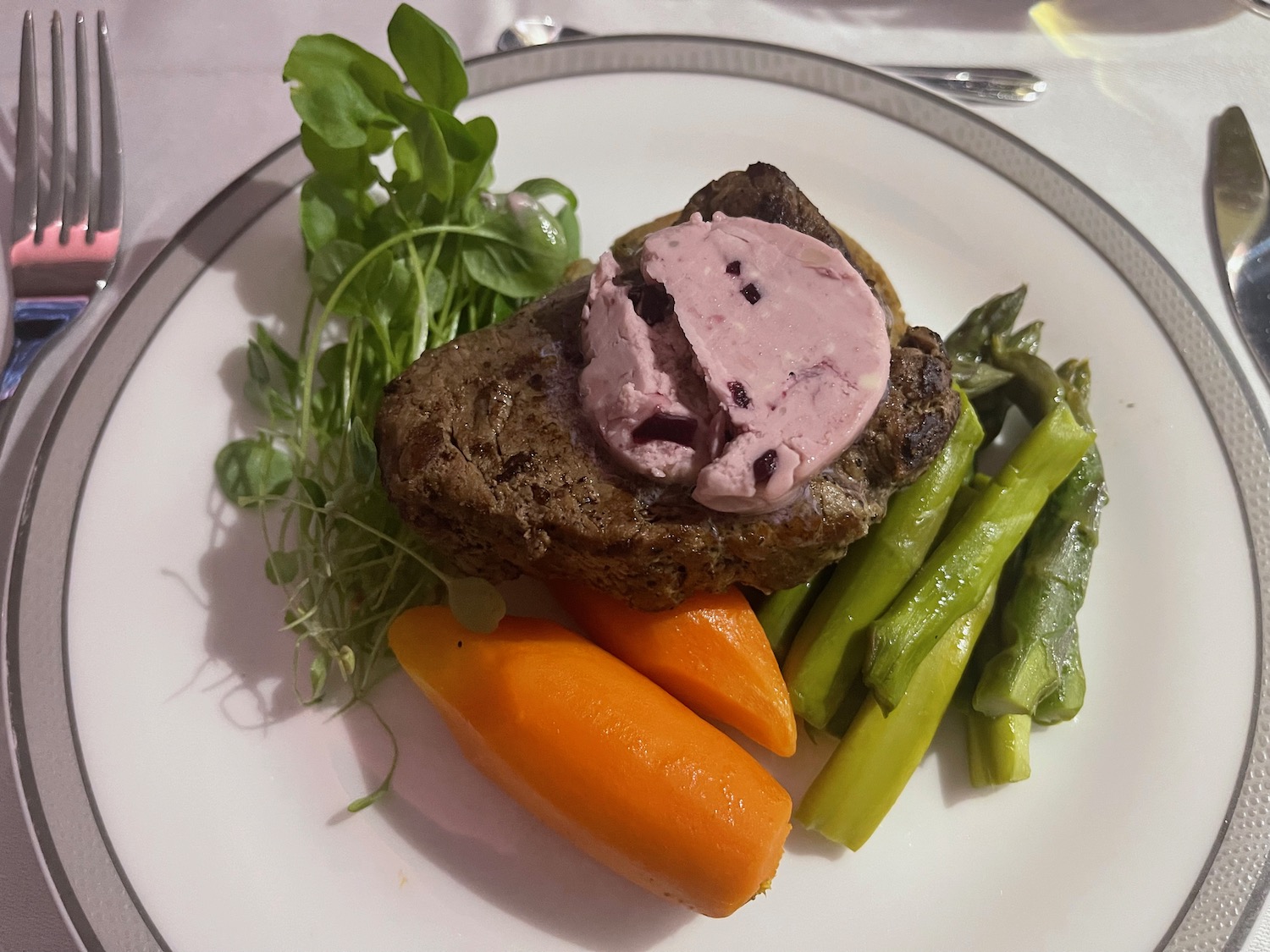 a plate of food on a table