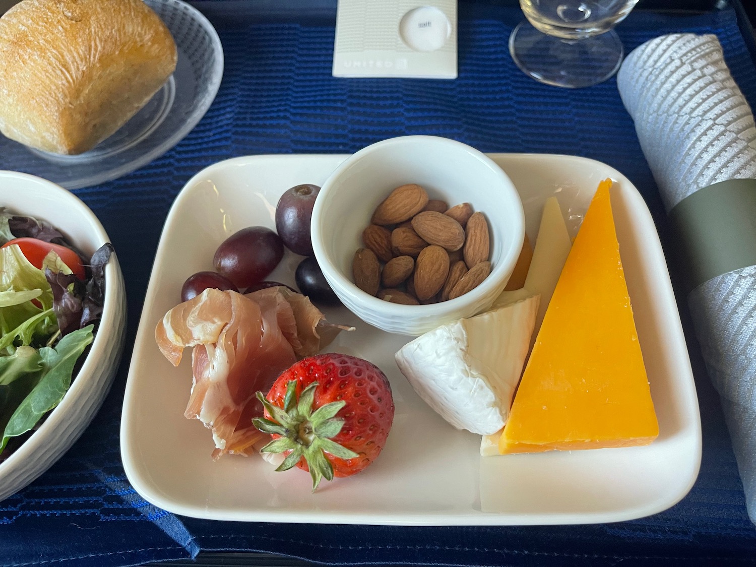 a plate of food on a table