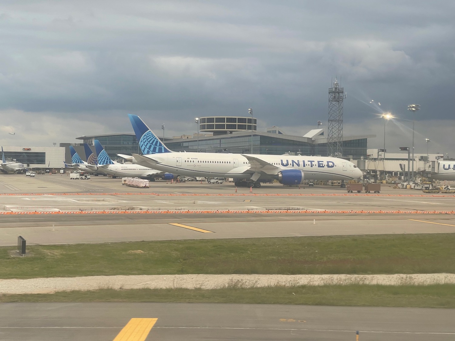 airplanes on the runway