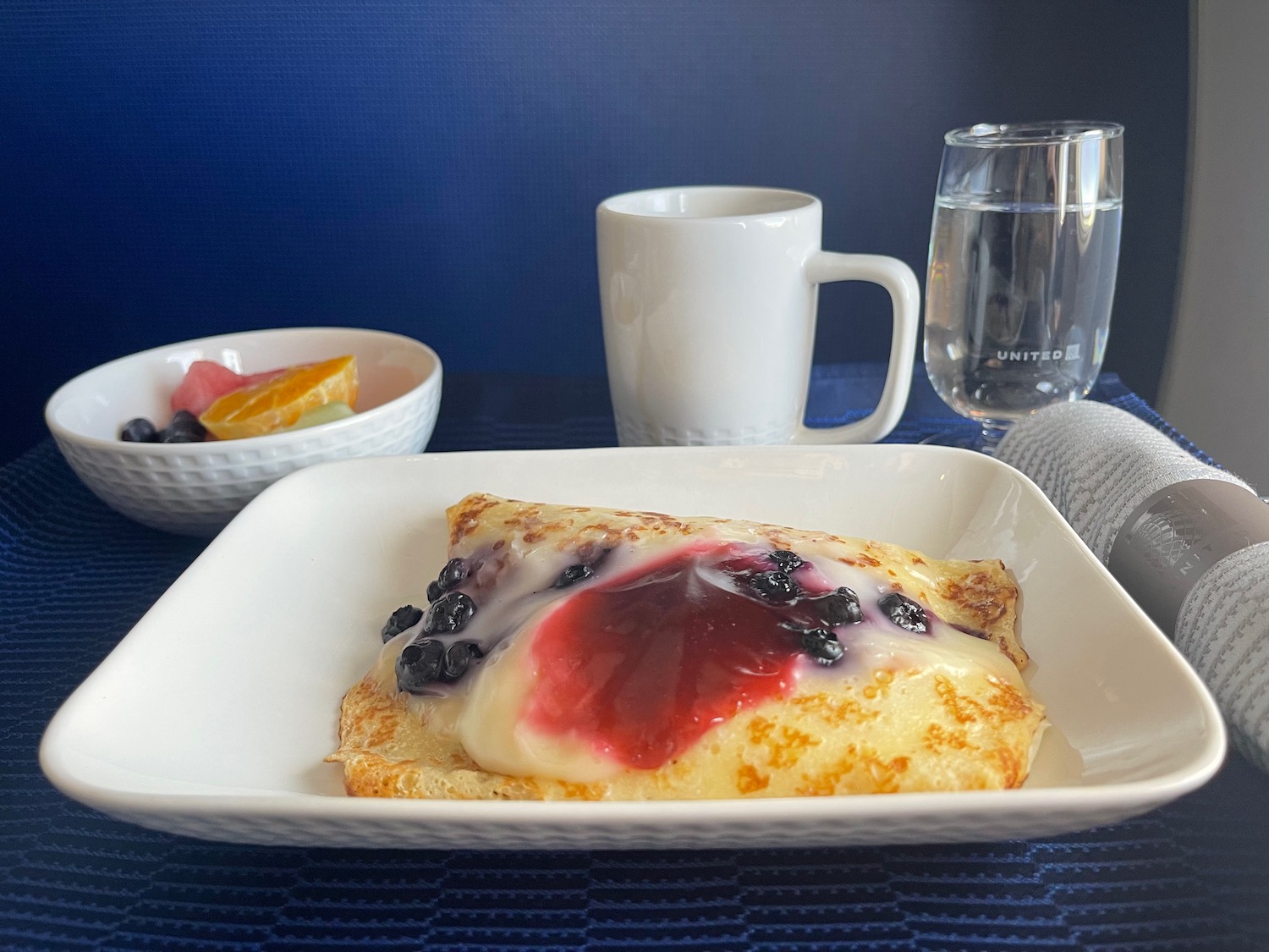 United Airlines Crepes