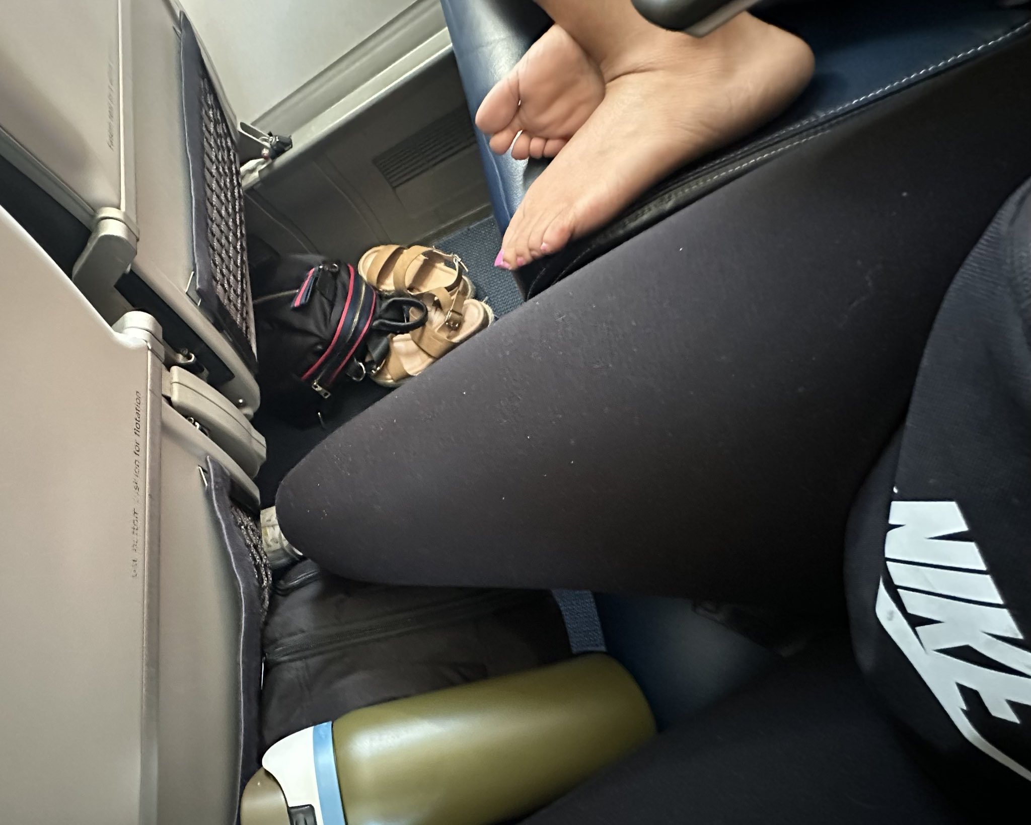 Airplane Seatmate Barefoot