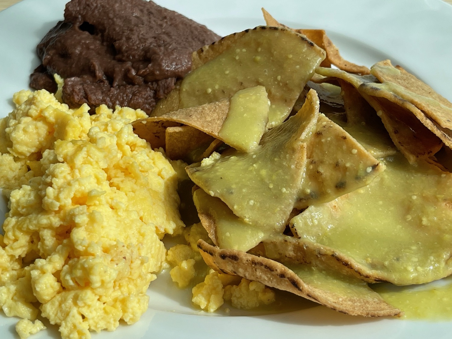 a plate of food on a table