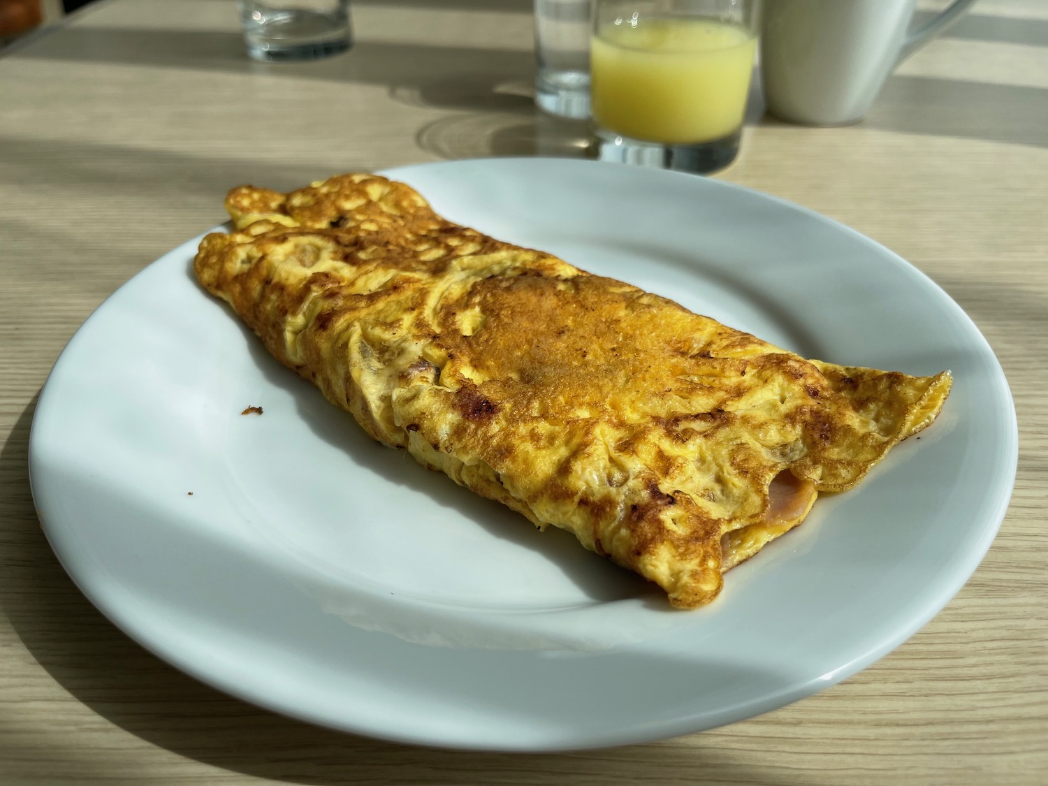 a omelette on a plate