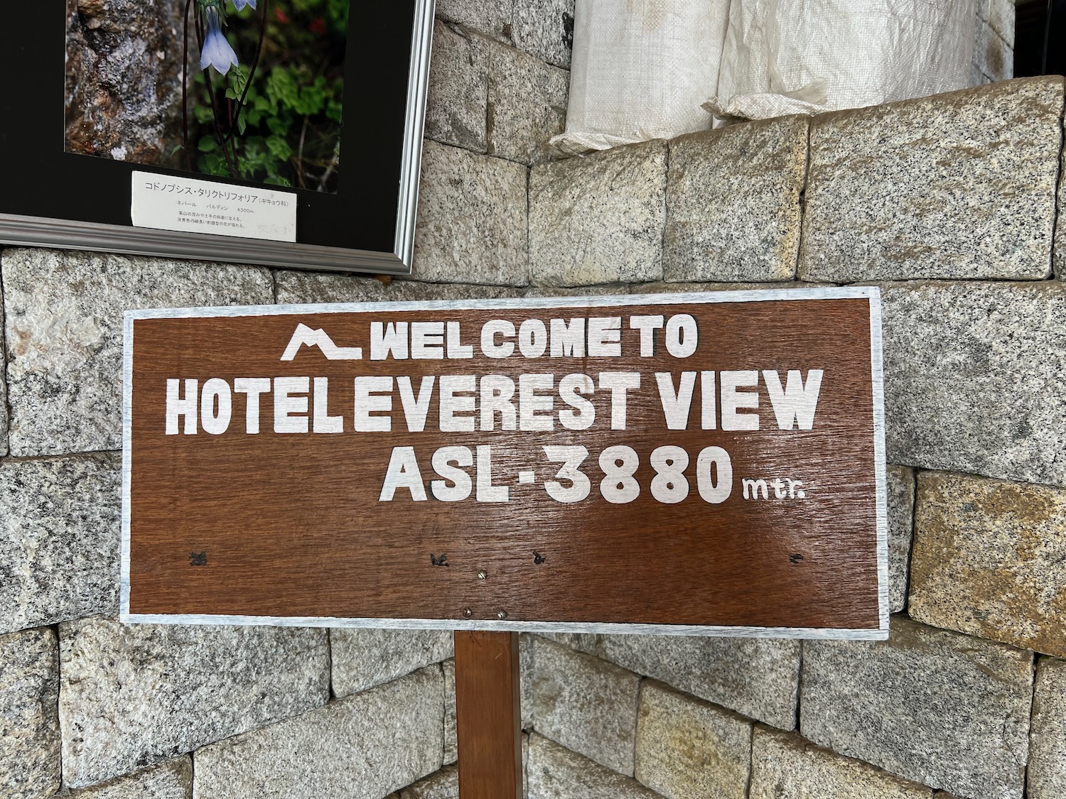 a sign on a post