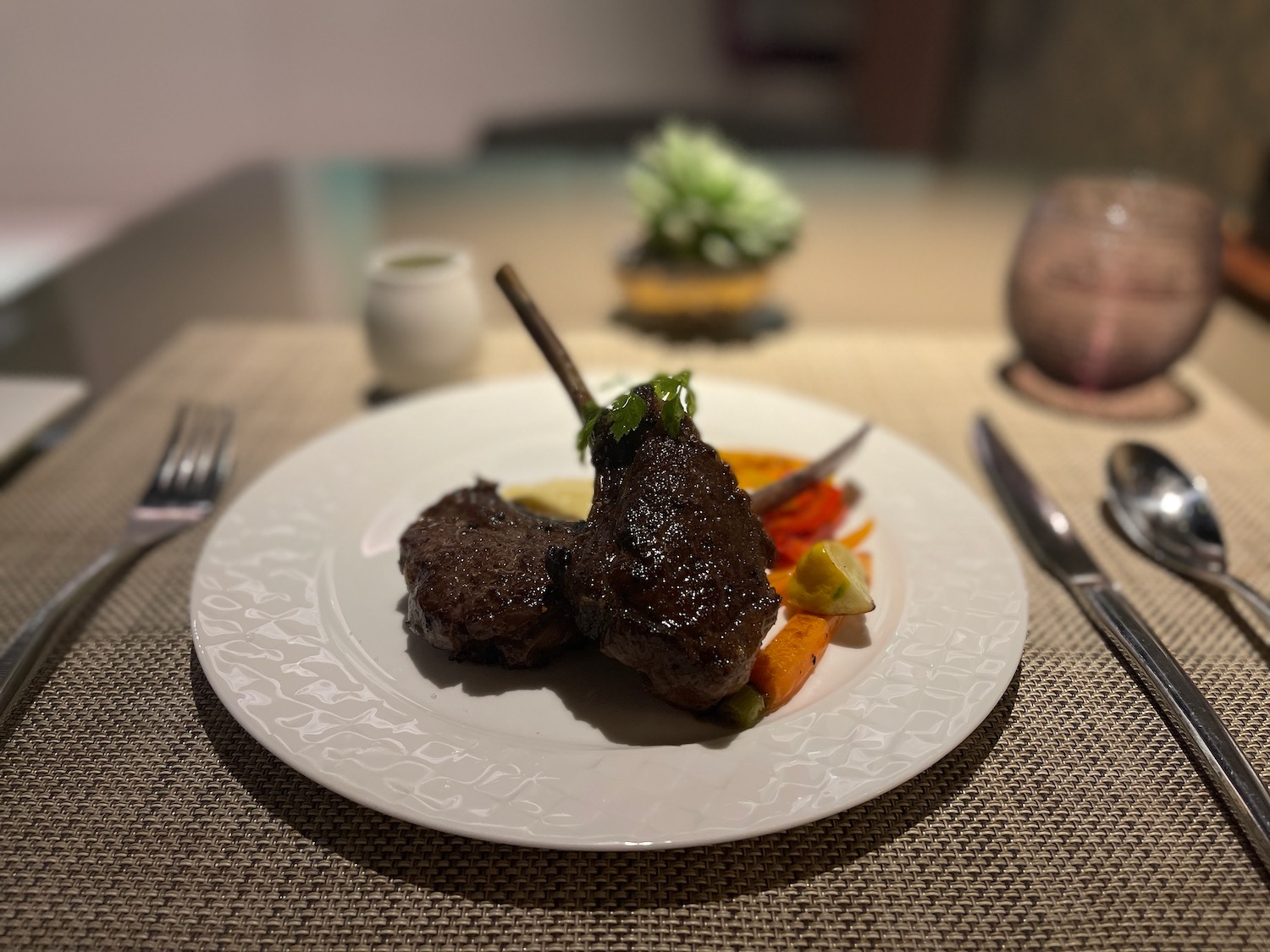 a plate of food on a table