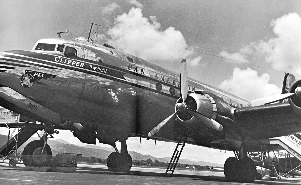 Pan Am flight 914 - https:::commons.wikimedia.org:wiki:File:Pan_Am_DC4_Cipper