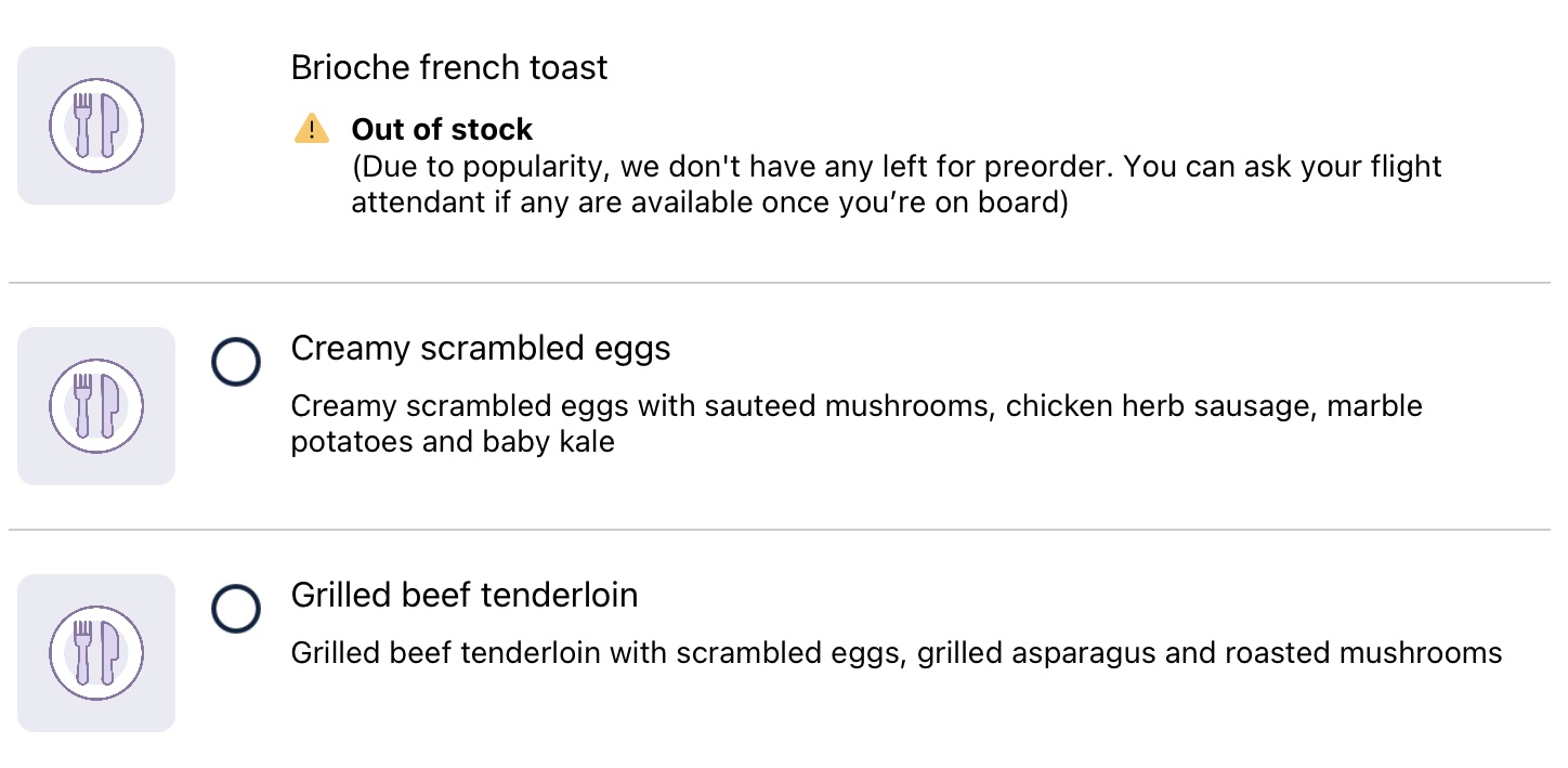 How Meal Preorders Actually Work On United Airlines Live And Let s Fly