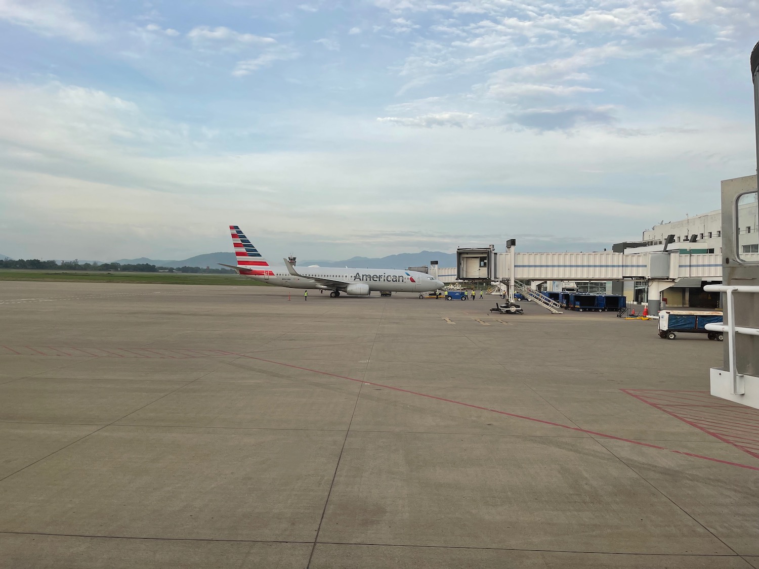 an airplane on the tarmac