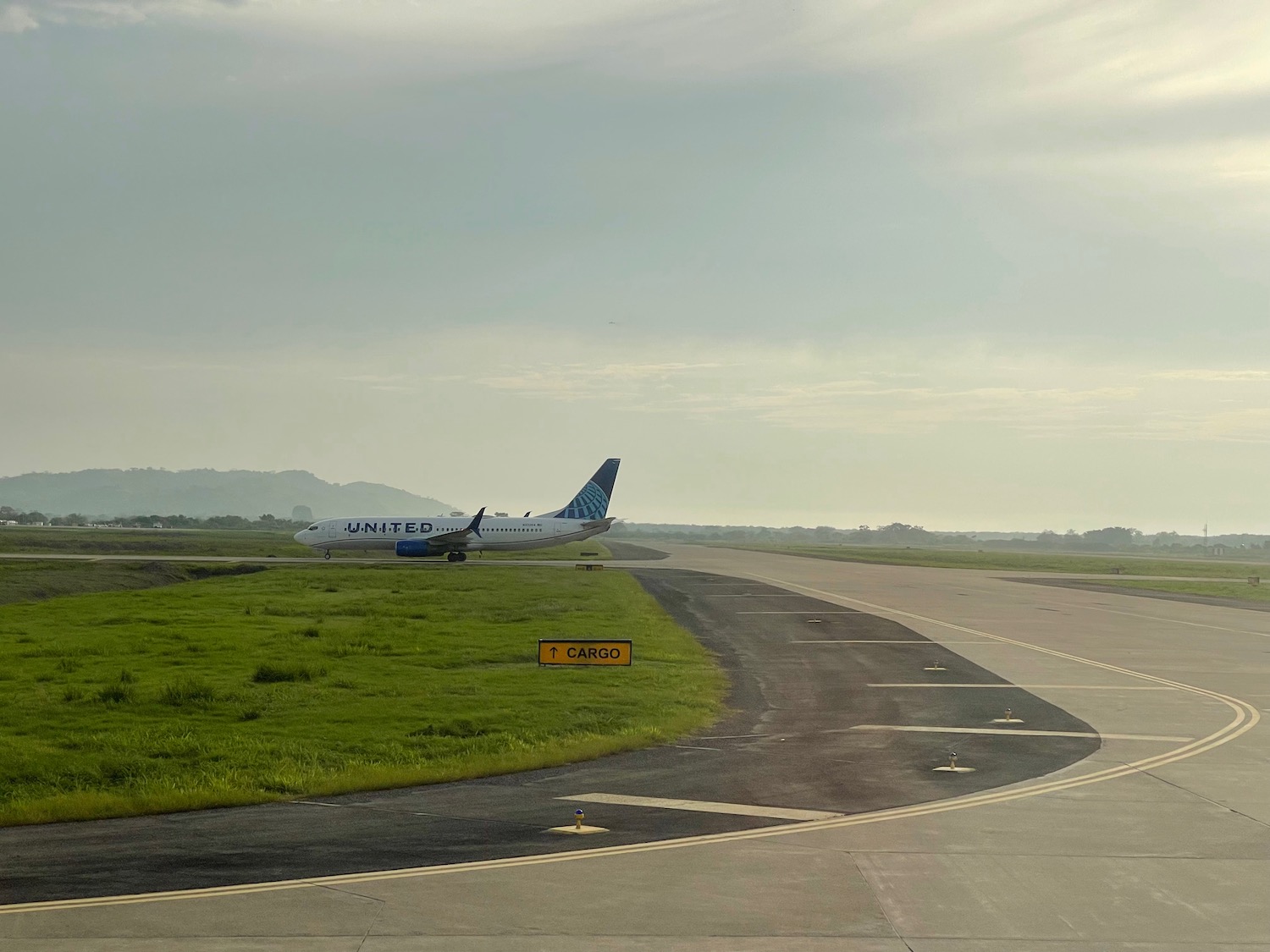 an airplane on the runway