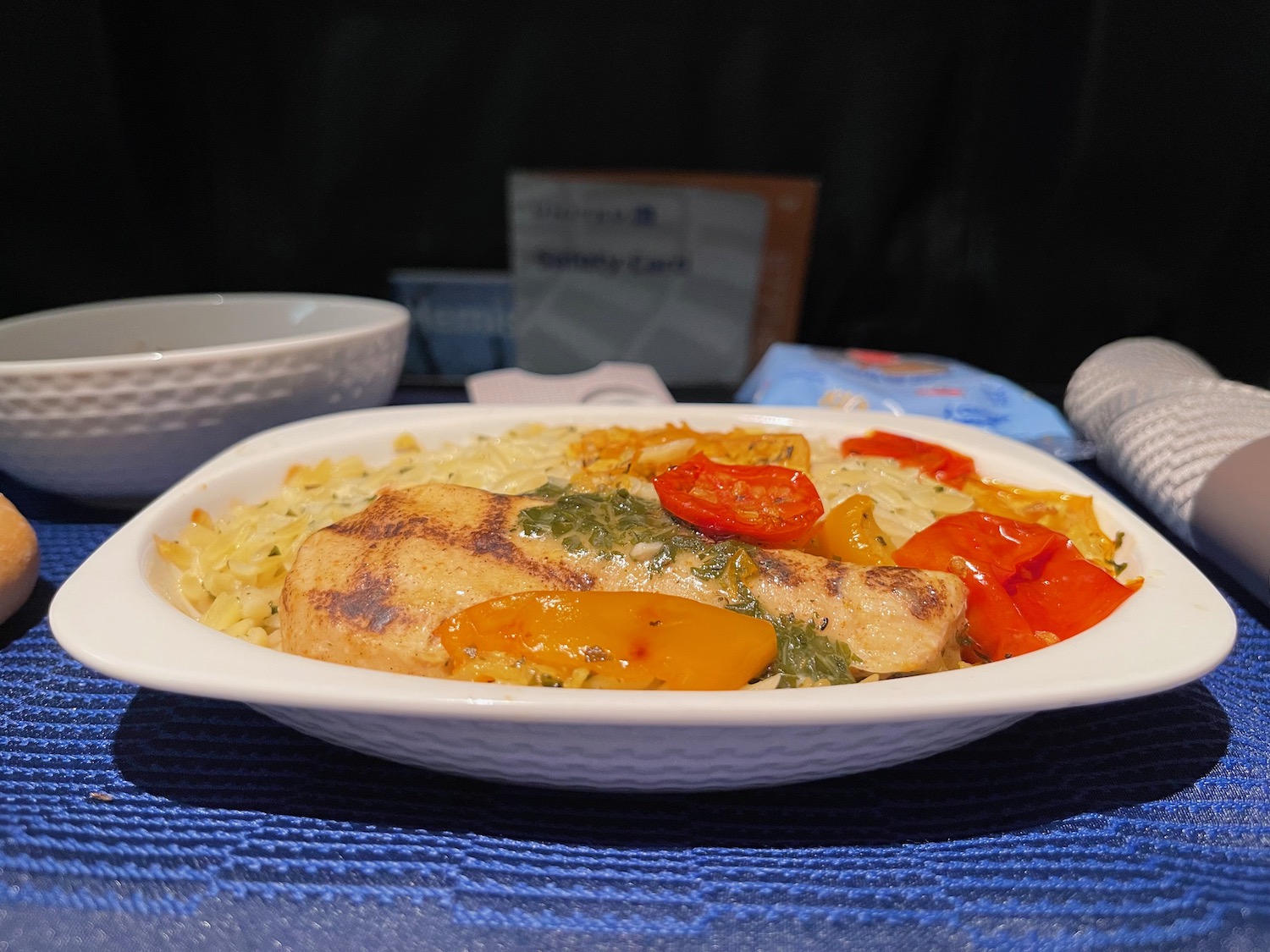 a plate of food on a table