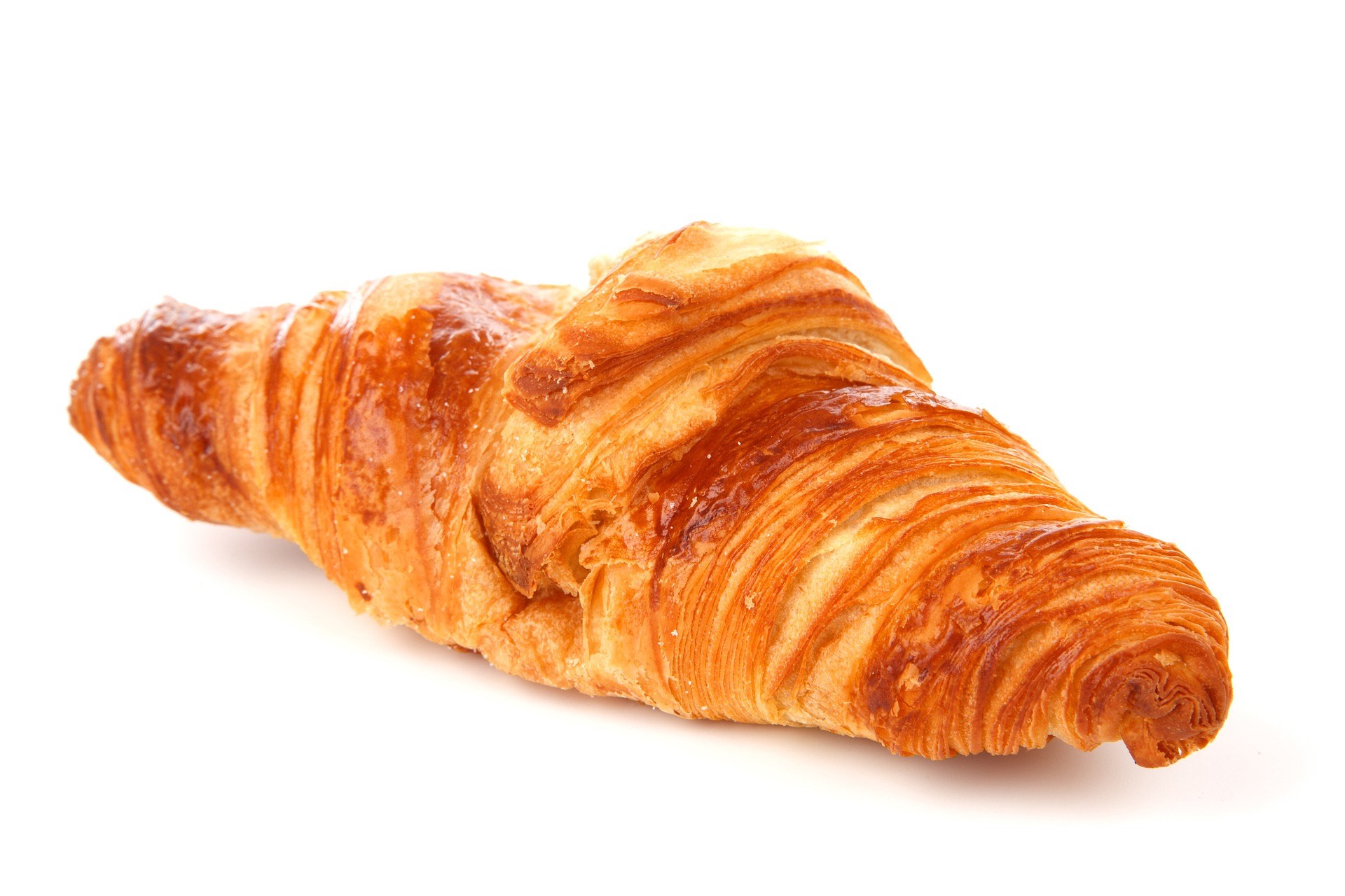 a close up of a croissant