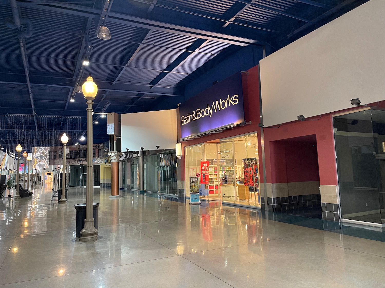 a storefronts in a mall