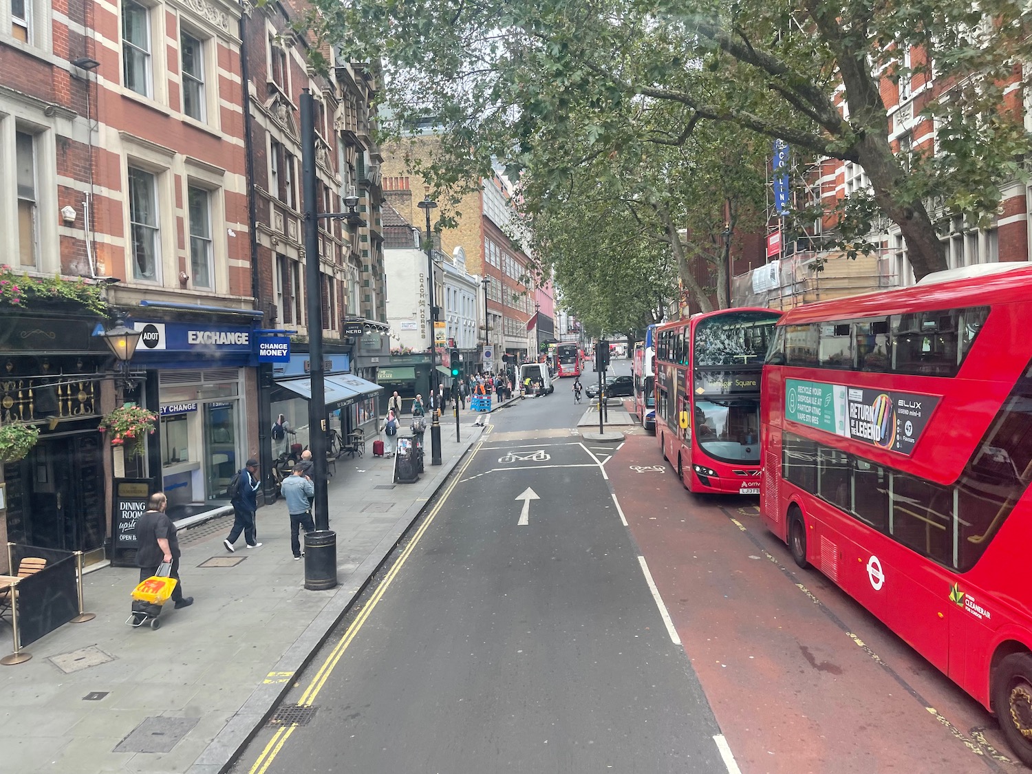 a double decker buses on a street