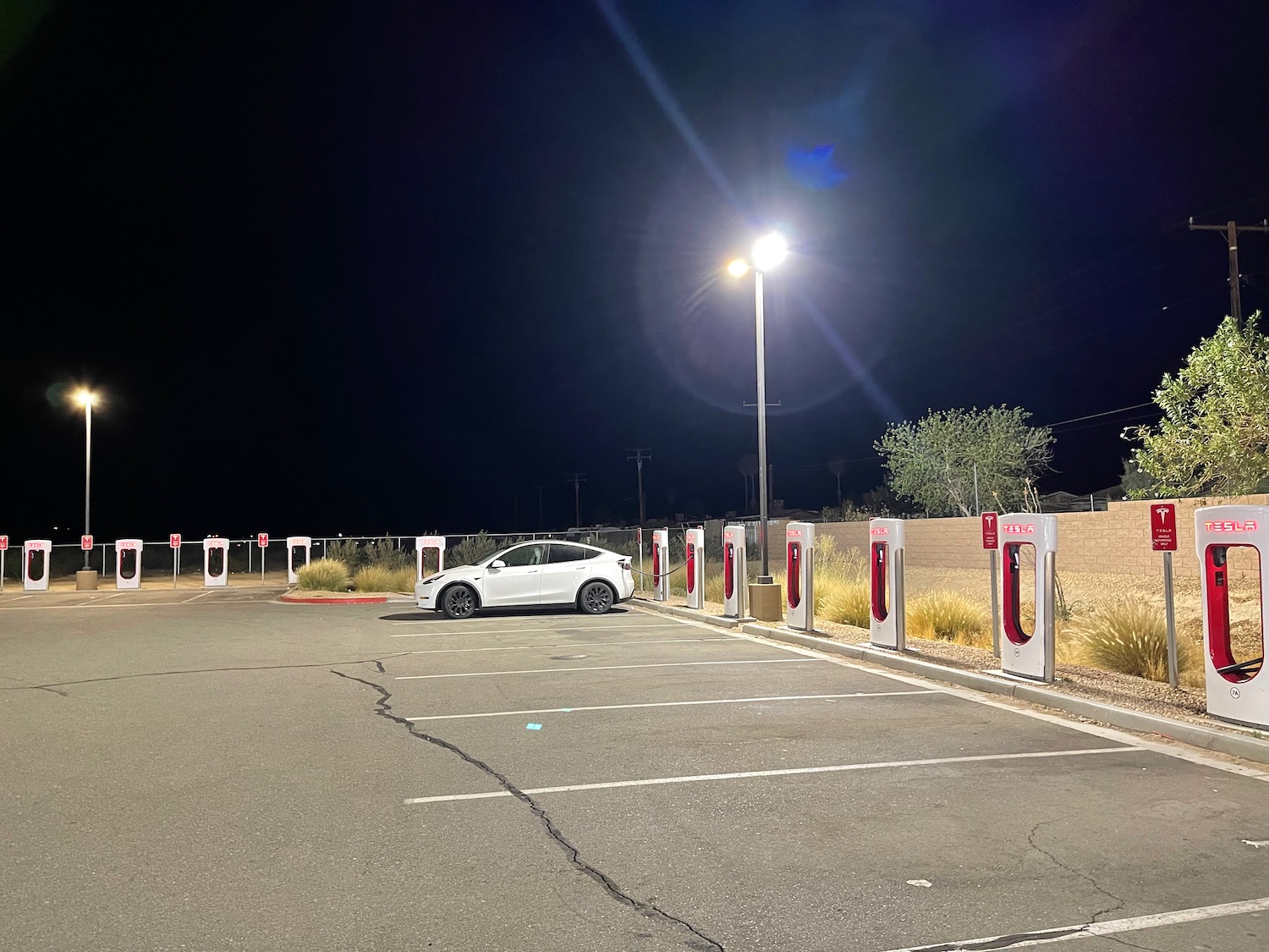 a car parked in a parking lot