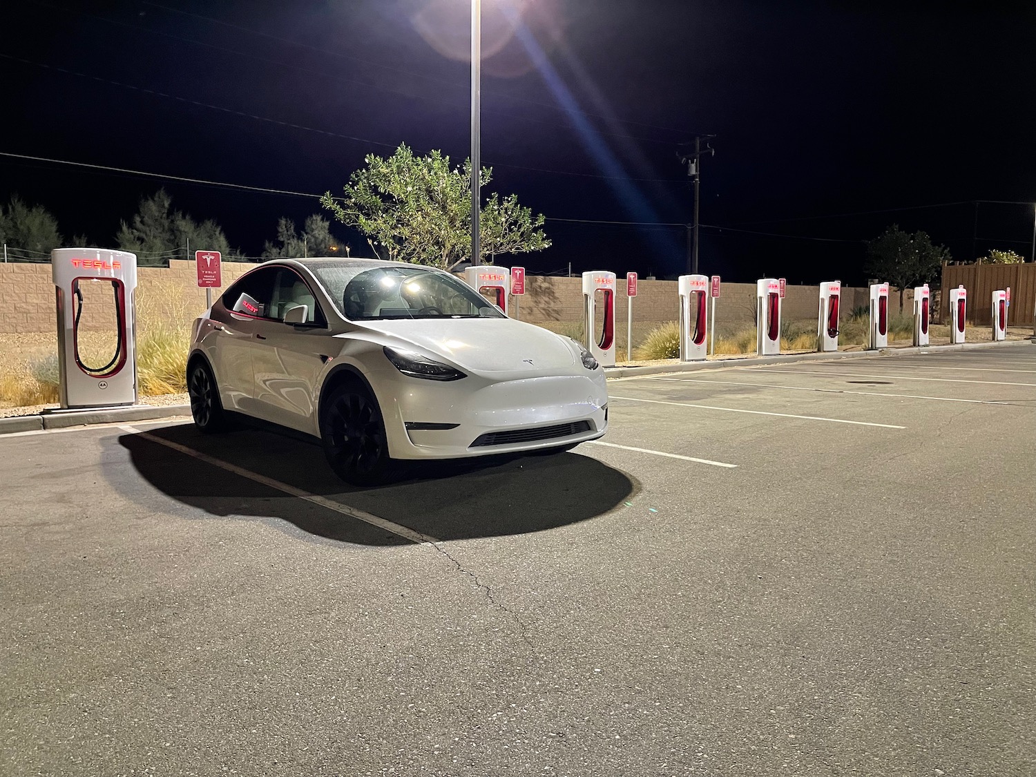 a car parked in a parking lot