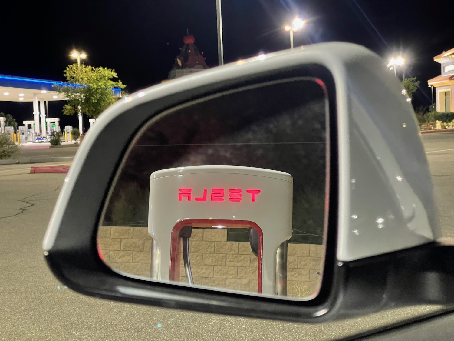 a side view mirror of a car