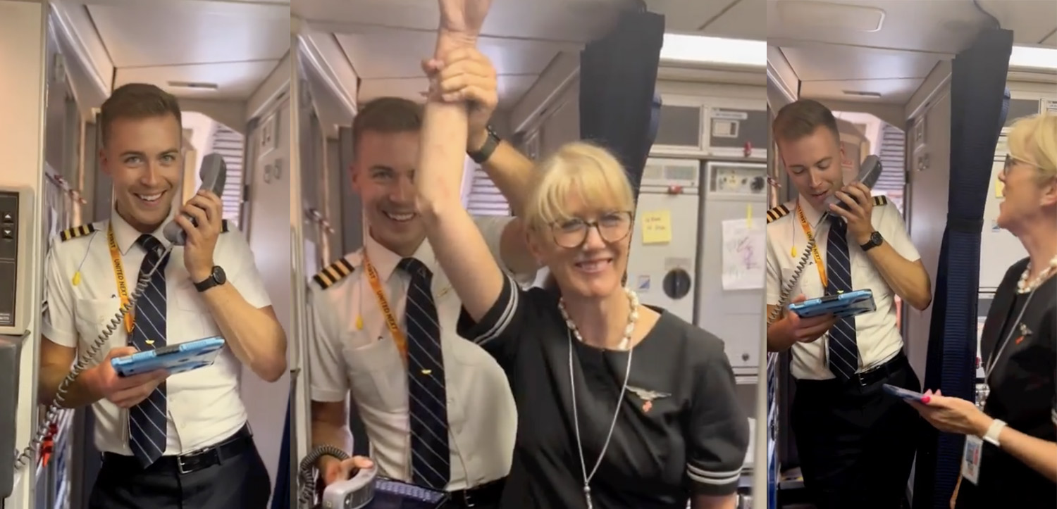 Sweet Moment: United Pilot Flies A Very Special Flight Attendant...His ...