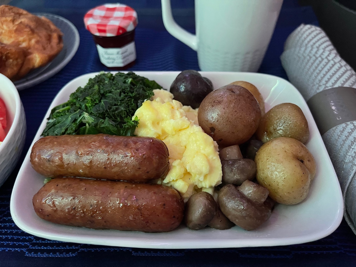 a plate of food on a table