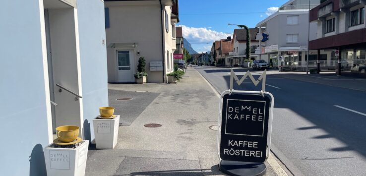 a street with a sign on it