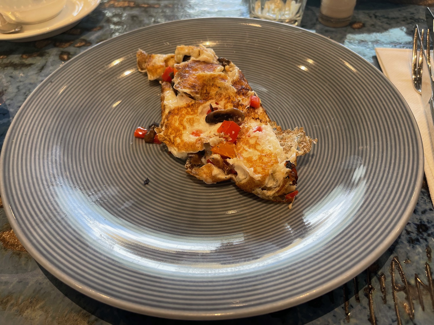 a plate of food on a table