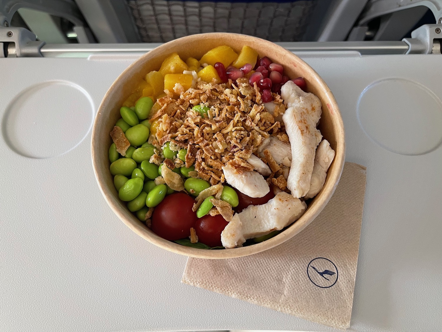 a bowl of food on a table