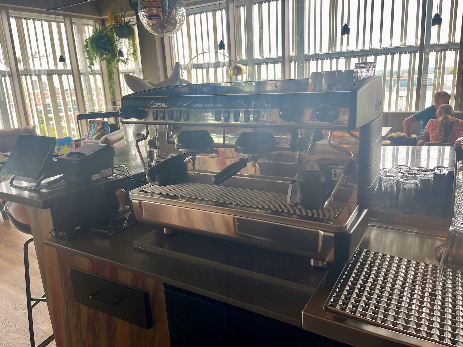 a coffee machine on a counter