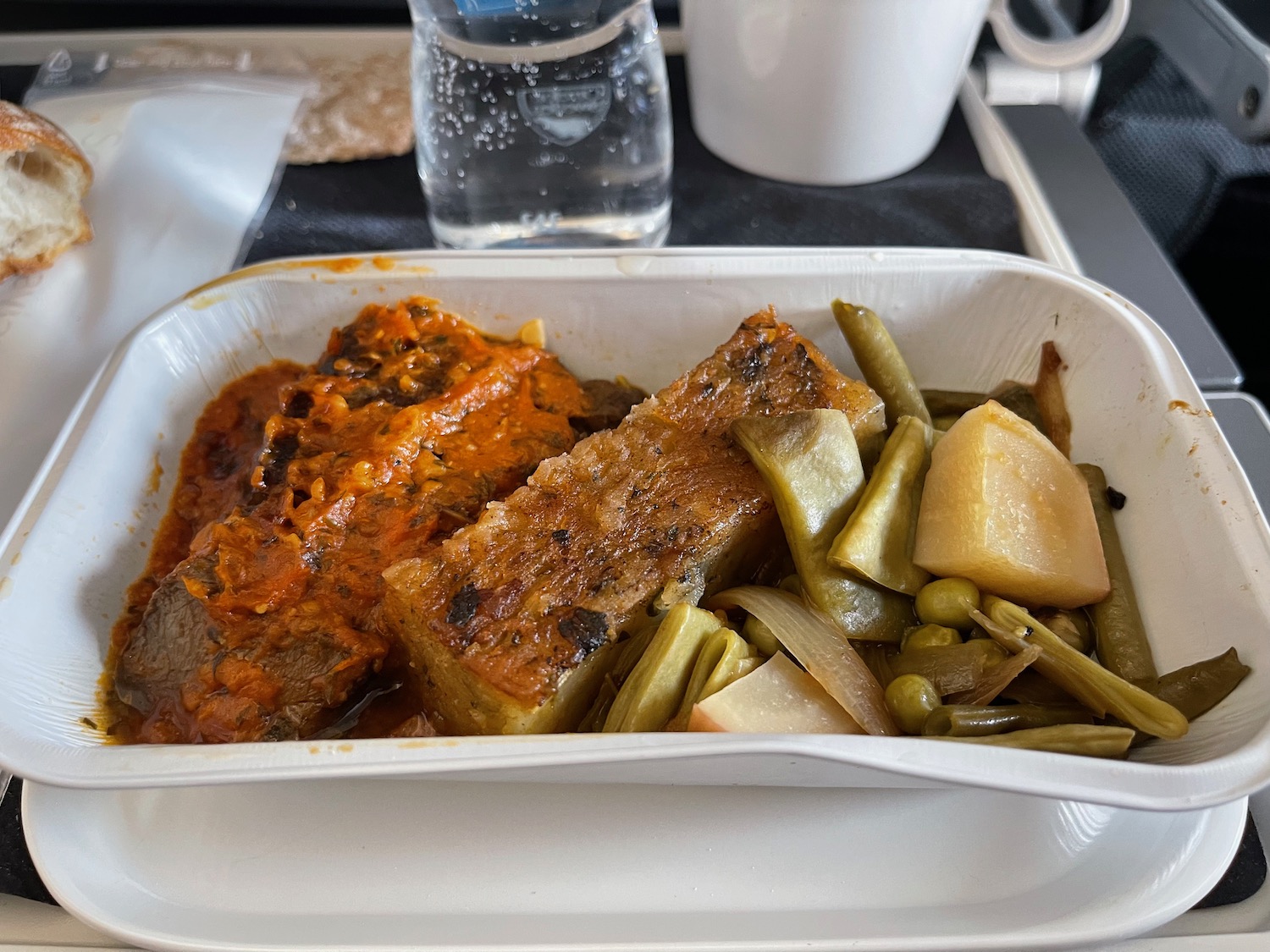 a tray of food on a tray