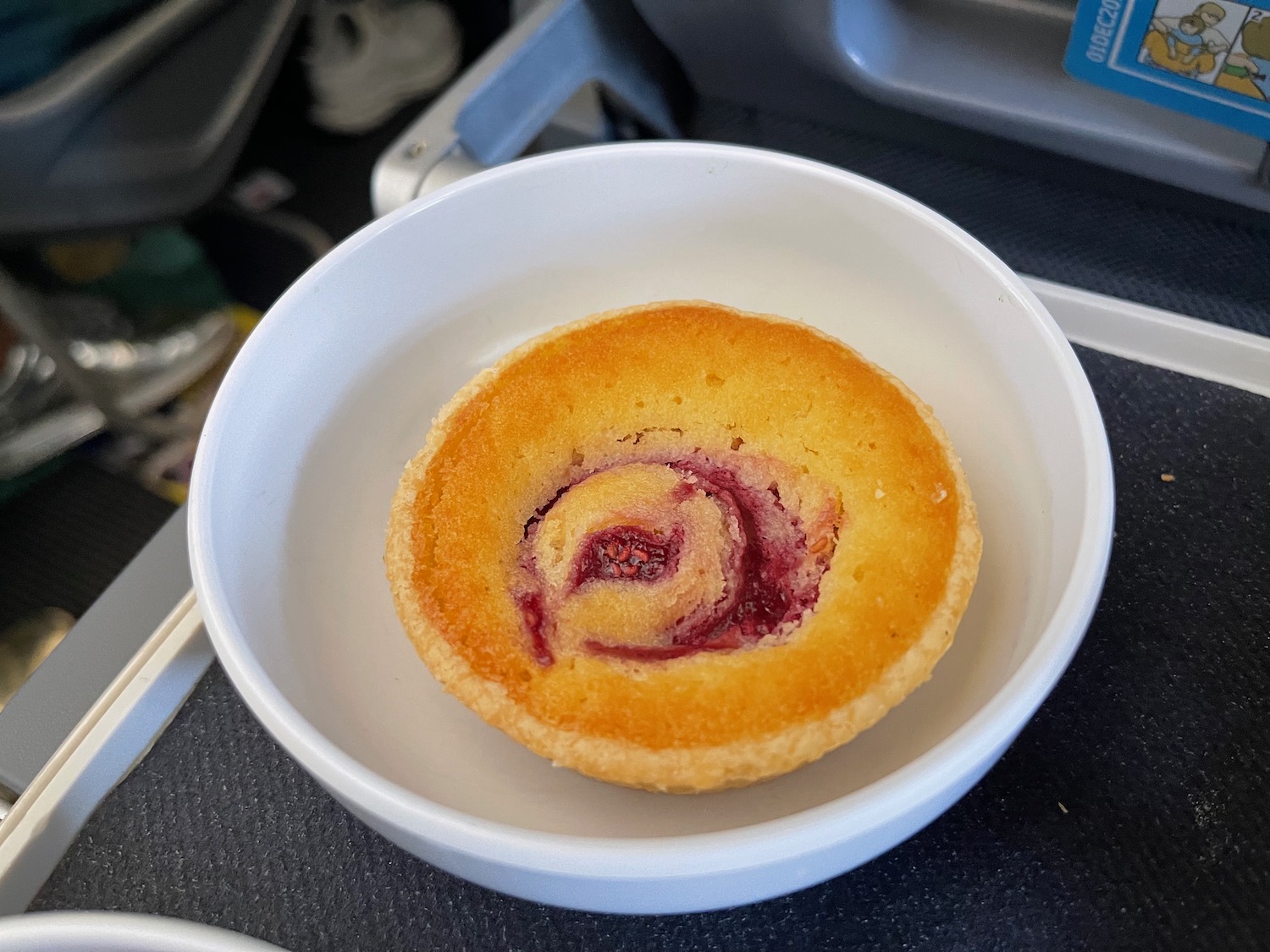 a small pastry in a bowl