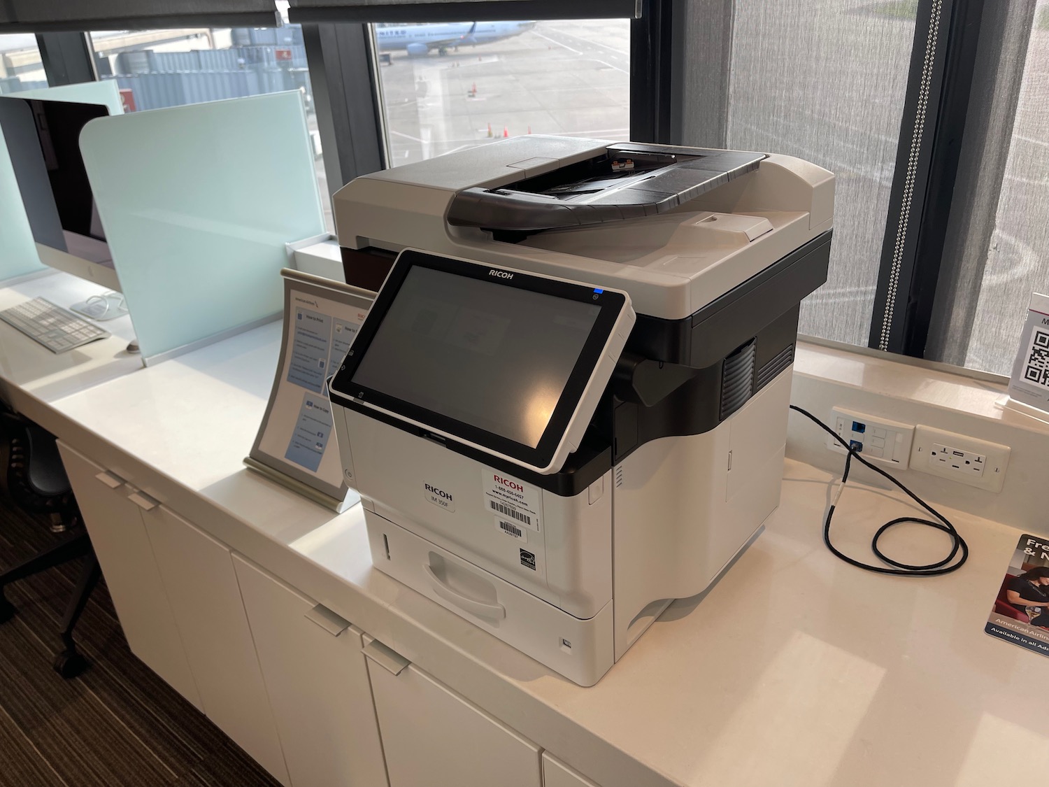 a printer on a counter