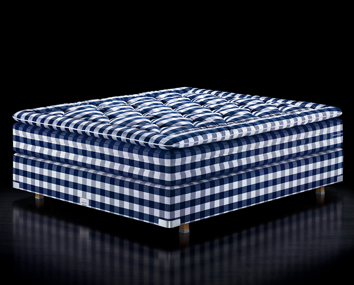 a mattress on a black background