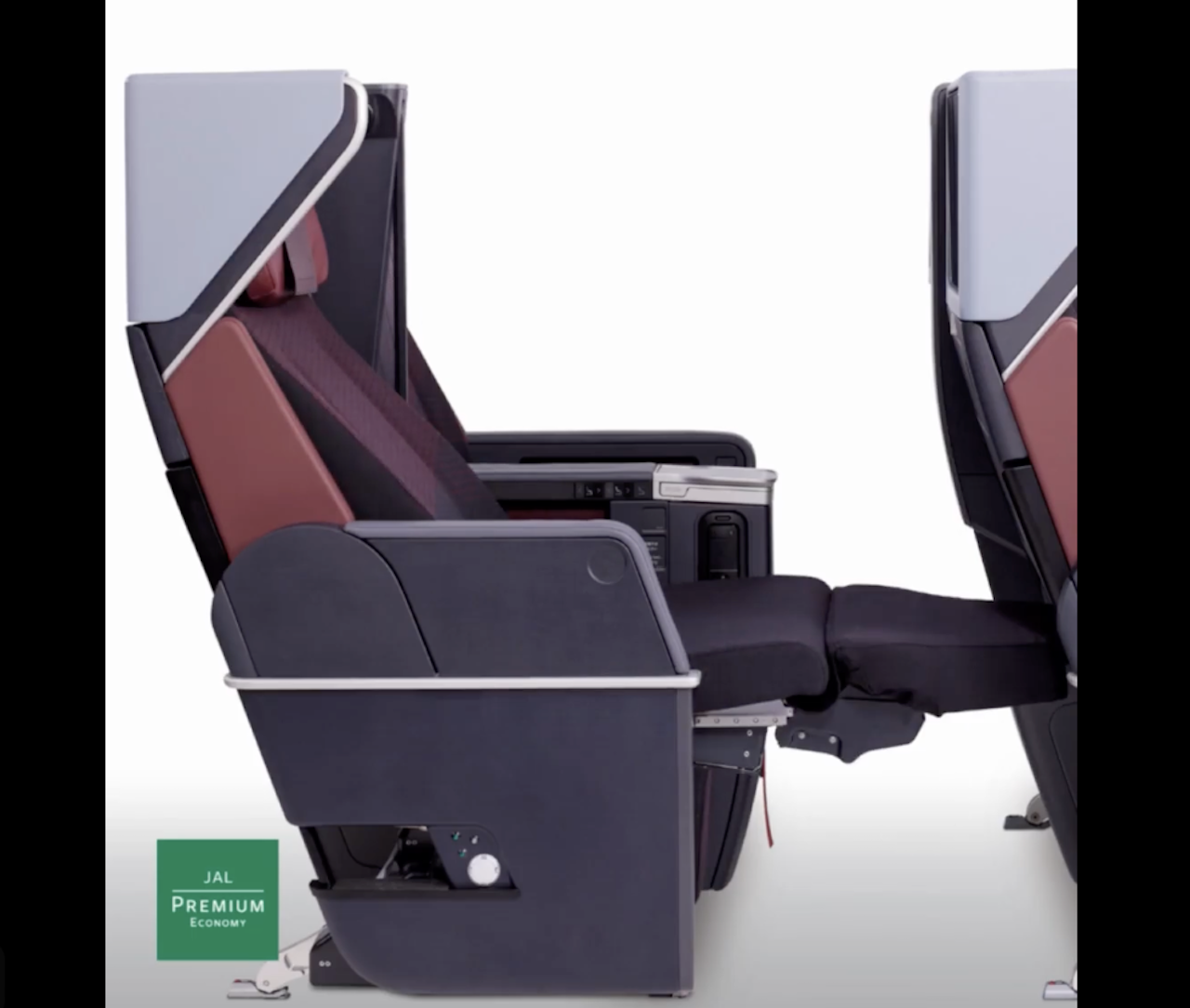 Japan Airlines Premium Economy leg support