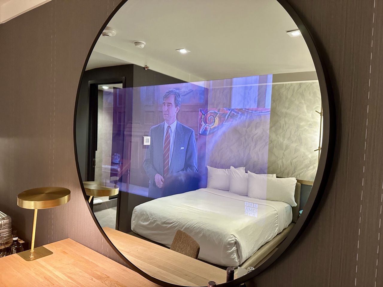 The Time Hotel New York TV in mirror